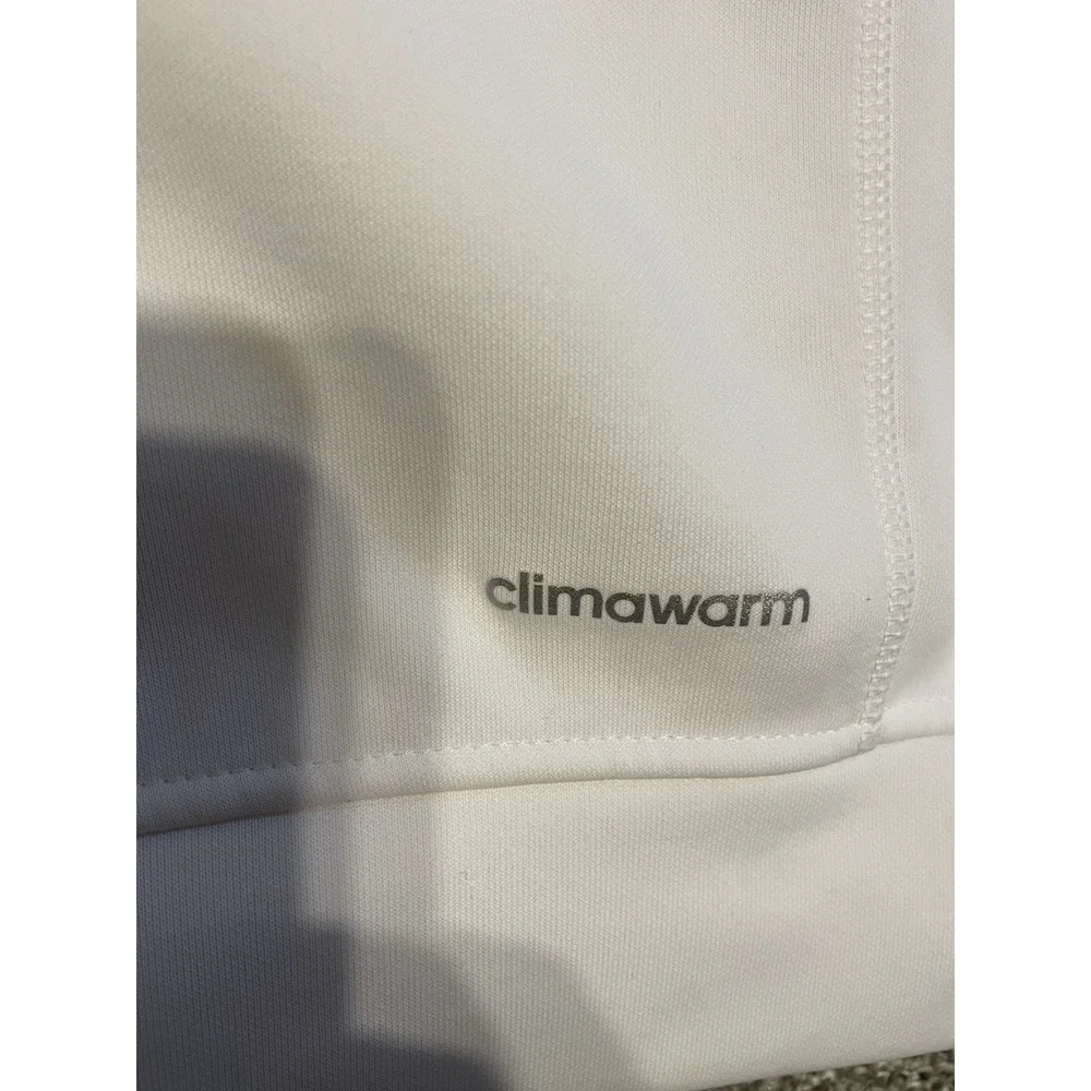 Adidas Mens Climawarm Hoodie Athletic Activewear 2XL White‎ Workout Gym